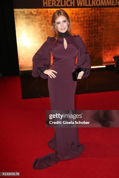 Palina Rojinski during the Goldene Kamera reception on February 22, 2018 at the Messe Hamburg in Hamburg, Germany.