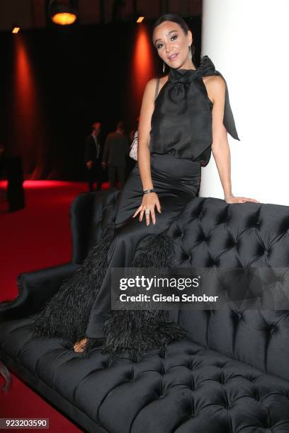 Verona Pooth during the Goldene Kamera reception on February 22, 2018 at the Messe Hamburg in Hamburg, Germany.