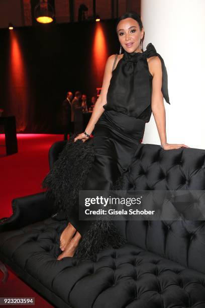 Verona Pooth during the Goldene Kamera reception on February 22, 2018 at the Messe Hamburg in Hamburg, Germany.