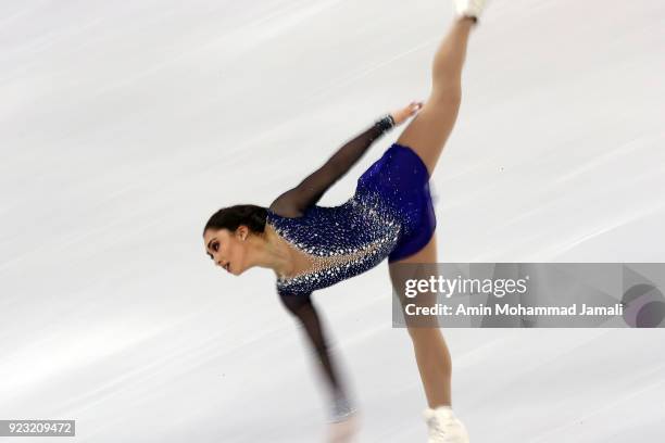 Gabrielle Daleman of Canada competes during the Ladies Single Skating Free Program on day fourteen of the PyeongChang 2018 Winter Olympic Games at...