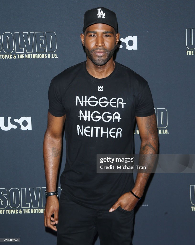 Premiere Of USA Network's "Unsolved: The Murders Of Tupac And The Notorious B.I.G." - Arrivals