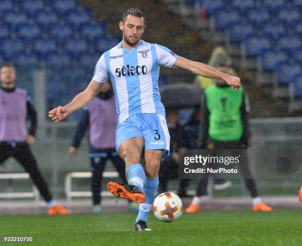 Stefan de Vrij, during the Europe League football match S.S. Lazio vs Steaua Bucuresti at the Olympic Stadium in Rome, on february 22, 2018.