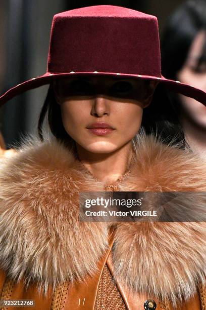 Blanca Padilla walks the runway at the Alberta Ferretti Ready to Wear Fall/Winter 2018-2019 fashion show during Milan Fashion Week Fall/Winter...