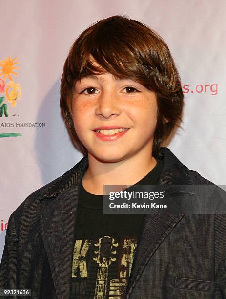 Actor Jonah Bobo attends the Elizabeth Glaser Pediatric AIDS Foundation "Kids for Kids Family Carnival" at Industria Superstudio on October 24, 2009...