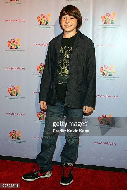 Actor Jonah Bobo attends the Elizabeth Glaser Pediatric AIDS Foundation "Kids for Kids Family Carnival" at Industria Superstudio on October 24, 2009...
