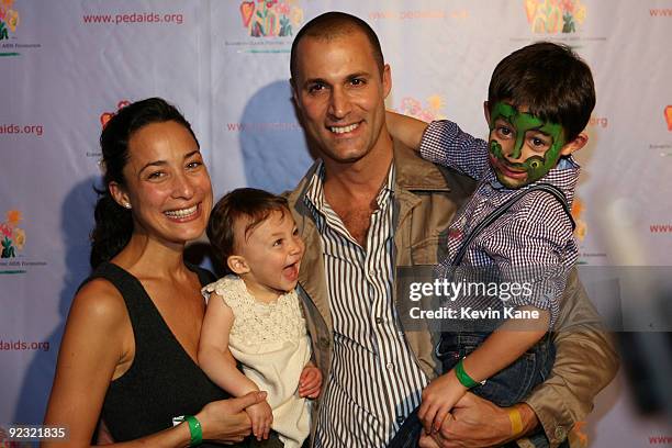 Cristen Barker and Nigel Barker with children Jasmin and Jake attends the Elizabeth Glaser Pediatric AIDS Foundation "Kids for Kids Family Carnival"...