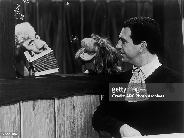 Actor Soupy Sales on the Set of The Soupy Sales Show. The actor died on October 22, 2009 in a hospice in New York City after suffering from health...