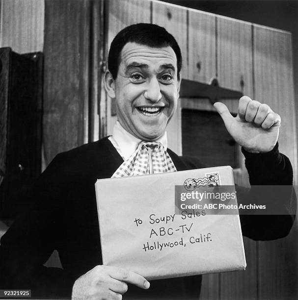 Actor Soupy Sales on the Set of The Soupy Sales Show. The actor died on October 22, 2009 in a hospice in New York City after suffering from health...