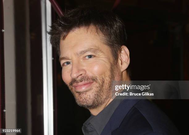 Harry Connick Jr poses at Bernadette Peters Opening Night celebration for "Hello Dolly" on Broadway at Sardis on February 22, 2018 in New York City.