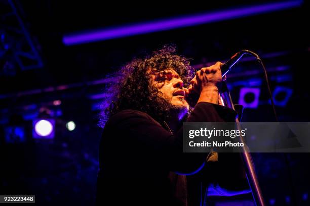 Cedric Bixler of the american post-hardcore band At The Drive In performing live at Alcatraz, Milan, Italy on 22 February 2018.