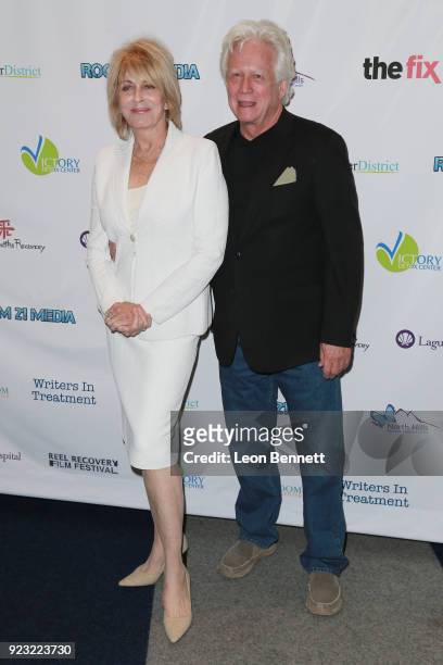 Actors Joanna Cassidy and Bruce Davison attends the 9th Annual Experience, Strength And Hope Awards Ceremony at Writers Guild Theater on February 22,...