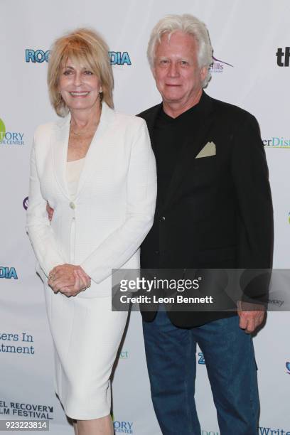 Actors Joanna Cassidy and Bruce Davison attends the 9th Annual Experience, Strength And Hope Awards Ceremony at Writers Guild Theater on February 22,...