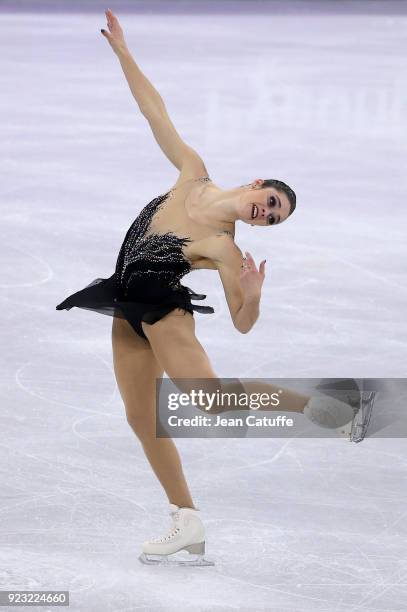 Kaetlyn Osmond of Canada competes during the Figure Skating Ladies Free program on day fourteen of the PyeongChang 2018 Winter Olympic Games at...