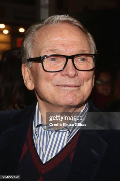 Bob Mackie poses at Bernadette Peters Opening Night celebration for "Hello Dolly" on Broadway at Sardis on February 22, 2018 in New York City.