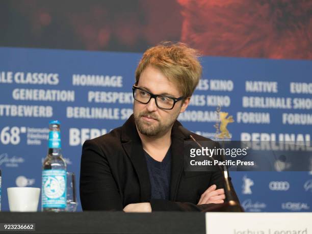Joshua Leonard attends the 'Unsane' press conference during the 68th Berlinale International Film Festival Berlin at Grand Hyatt Hotel.
