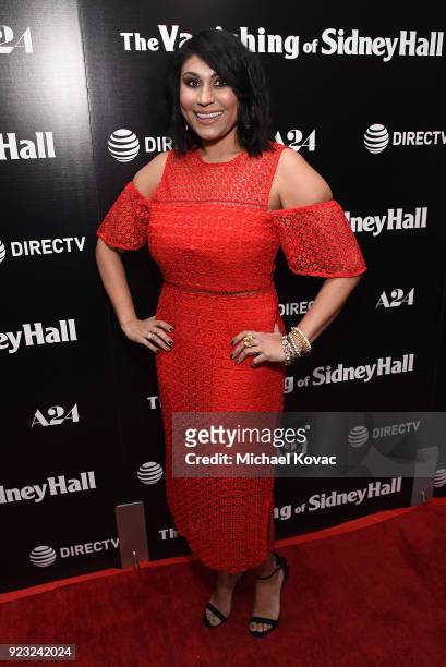 DirecTV VP of Content Marketing Hanny Patel attends the Los Angeles Special Screening of 'The Vanishing of Sidney Hall' on February 22, 2018 in Los...