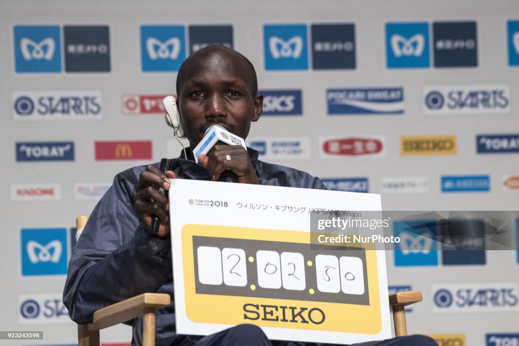 Press conference Tokyo marathon 2018