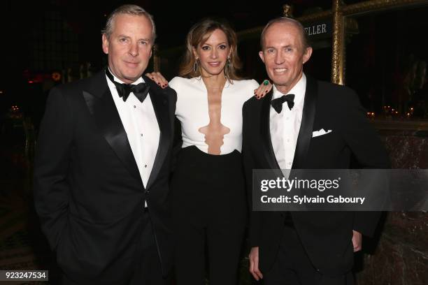 Alex Roepers, Ulla Parker and Mark Gilbertson attend Museum of the City of New York Winter Ball on February 22, 2018 in New York City.