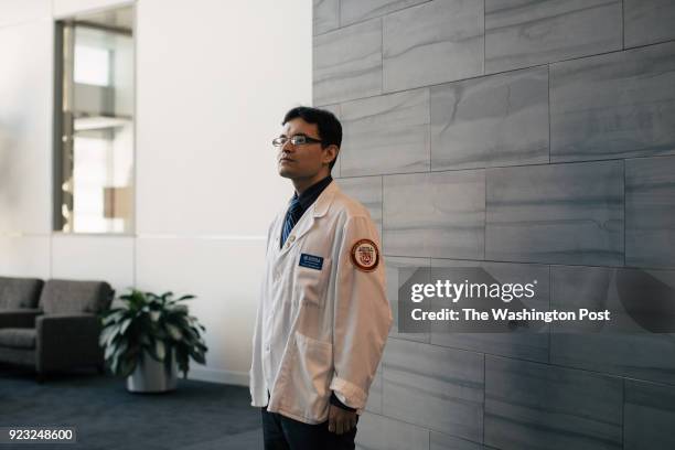 Cesar Montelongo, a third year student in Loyola University Chicagos Stritch School of Medicine's MD-PhD program, poses for a portrait outside of his...