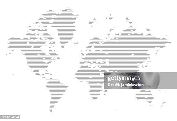 world map of lines - globalization illustration stock illustrations