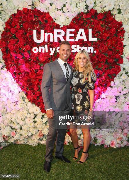 Beau Ryan andRoxy Jacenko attend the UnREAL Australian Premiere Party on February 23, 2018 in Sydney, Australia.