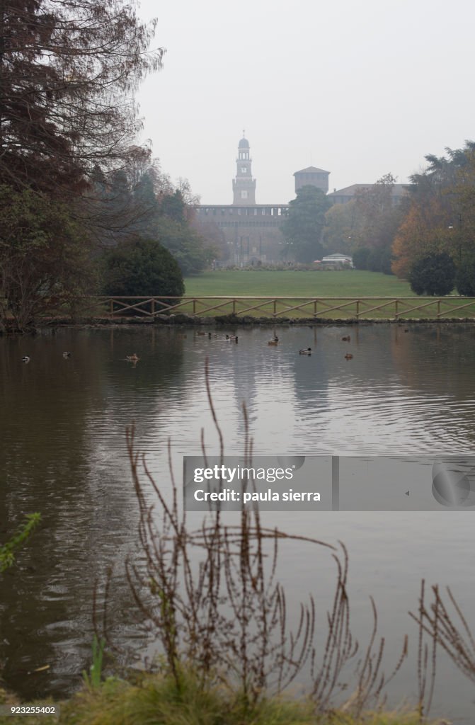 Sforza Castle from Parco Sempione