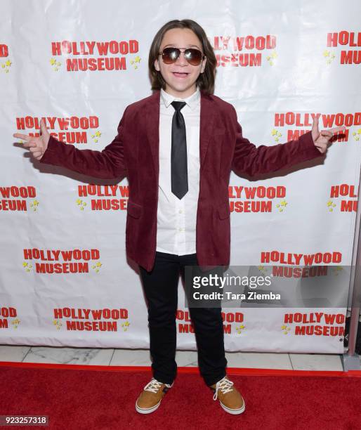 Actor Bryson Robinson attends 'ANNETTE: America's Girl Next Door and the Queen of Teen" exhibit opening night preview at The Hollywood Museum on...