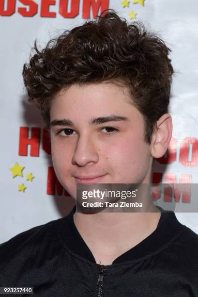 Actor Jax Malcolm attends 'ANNETTE: America's Girl Next Door and the Queen of Teen" exhibit opening night preview at The Hollywood Museum on February...