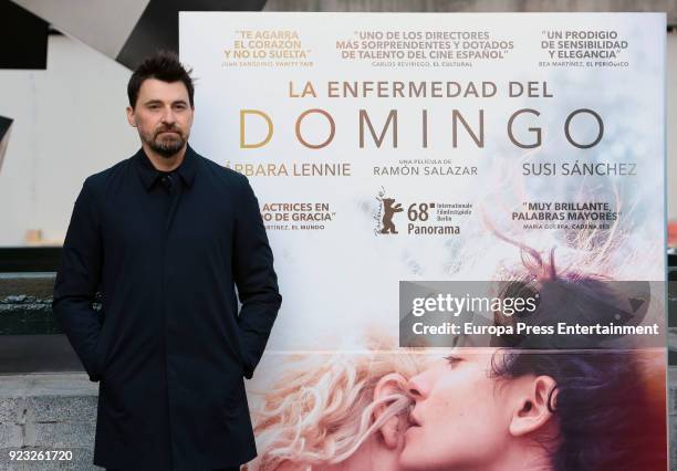 Ramon Salazar attends 'La Enfermedad Del Domingo' photocall at Princesa Cinema on February 22, 2018 in Madrid, Spain.