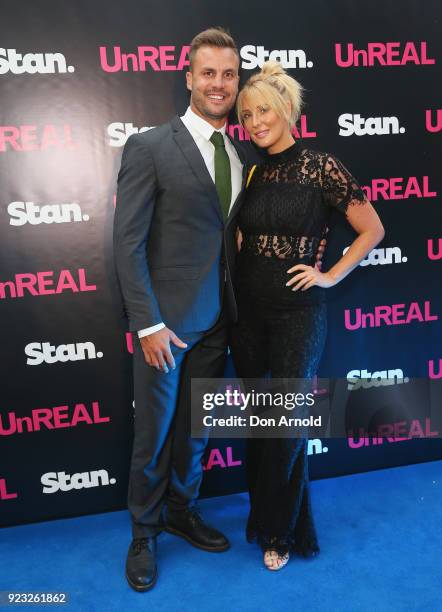 Beau and Kara Ryan attend the UnREAL Australian Premiere Party on February 23, 2018 in Sydney, Australia.