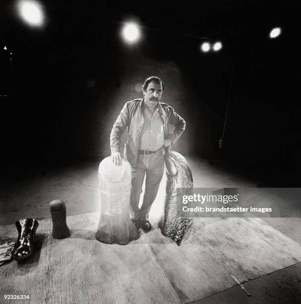 Artist Cesar Baldaccini. Austria. Photograph. 1968