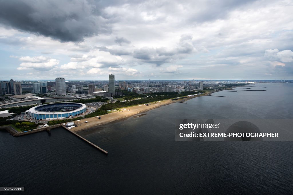 Urban skyline of Chiba