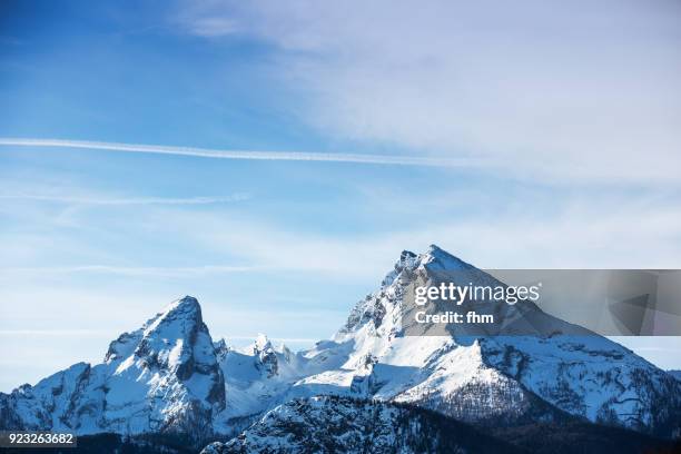 mount watzmann (berchtesgadener land, bavaria/ germany) - alpes de bavaria fotografías e imágenes de stock