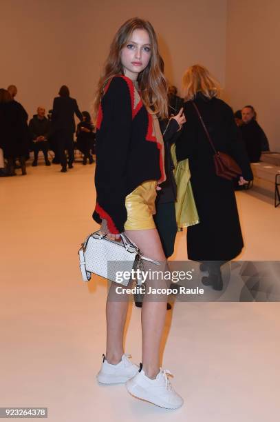 Beatrice Vendramin attends the Tod's show during Milan Fashion Week Fall/Winter 2018/19 on February 23, 2018 in Milan, Italy.