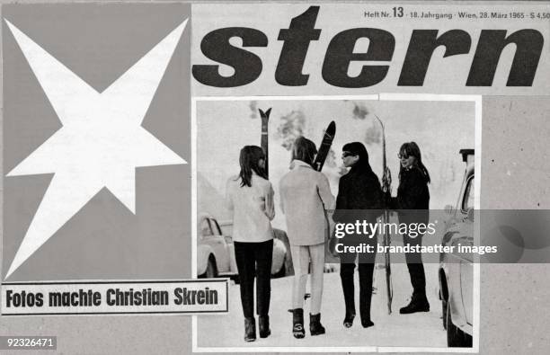 Cover of the german magazine "Stern". Cover shows the wifes of the four bandmembers of the Beatles. Montage. Austria. Photograph. 1965. Photos by...