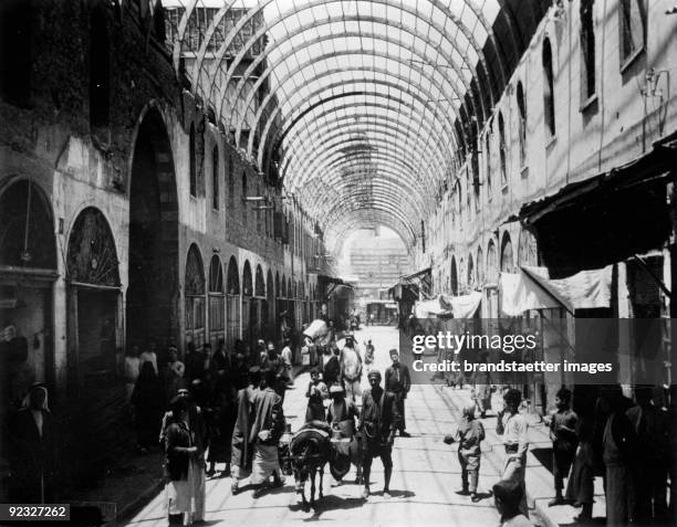 Street in Damascus, Syria. Photograph. Around 1930.