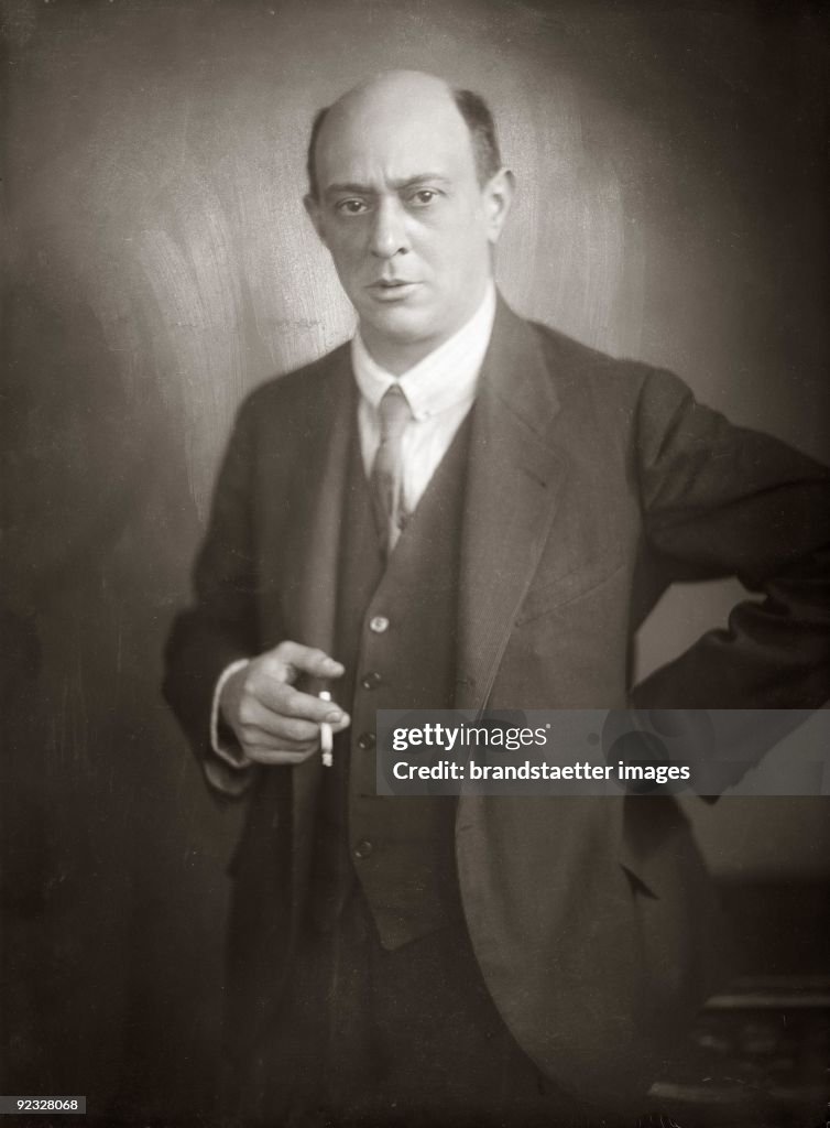 Austrian composer Arnold Schonberg. Vienna. 1922