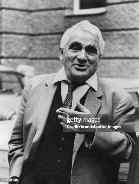 German Stage Designer Teo Otto. Salzburg. Photograph Around 1965