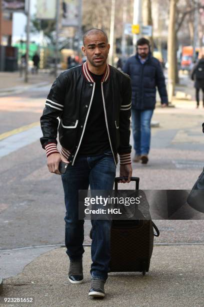 Kieron Dyer seen outside the ITV Studios on February 23, 2018 in London, England.
