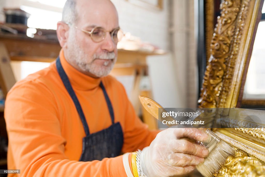 Gold leaf and gilding
