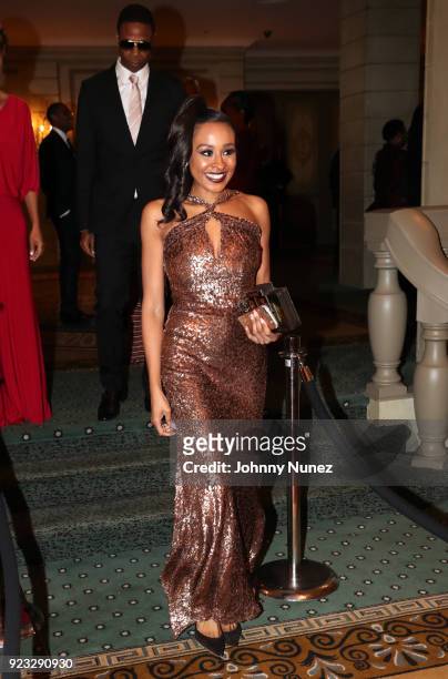 Gala Chair Doug E. Fresh and Gala Co-Chair Janell Snowden attend the 2018 AFUWI Gala at The Pierre Hotel on February 22, 2018 in New York City.