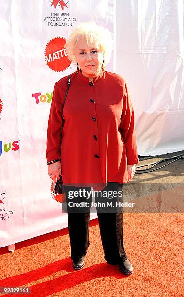 Actress Doris Roberts attends the Children Affected by Aids Foundations 16th Annual Dream Halloween at Barker Hanger on October 24, 2009 in Santa...