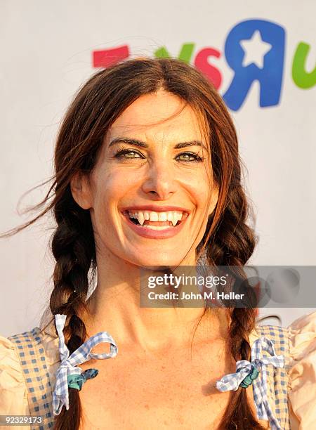 Actress Hilary Shepard attends the Children Affected by Aids Foundations 16th Annual Dream Halloween at Barker Hanger on October 24, 2009 in Santa...