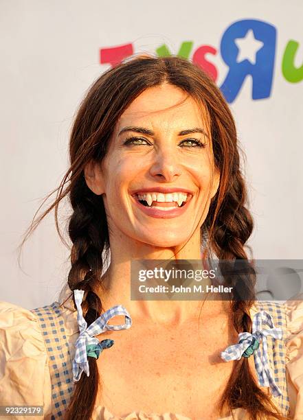 Actress Hilary Shepard attends the Children Affected by Aids Foundations 16th Annual Dream Halloween at Barker Hanger on October 24, 2009 in Santa...