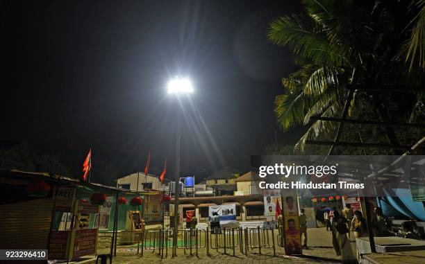 The Elephanta Island, home to the famous Elephanta Caves, finally gets electricity after a wait of 70 years, on February 22, 2018 in Mumbai, India....