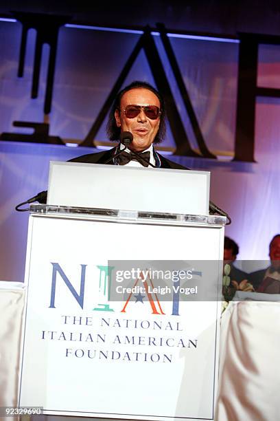 Antonello Venditti at the 34th Annual National Italian American Foundation Awards Gala at the Hilton Washington October 24, 2009 in Washington DC.