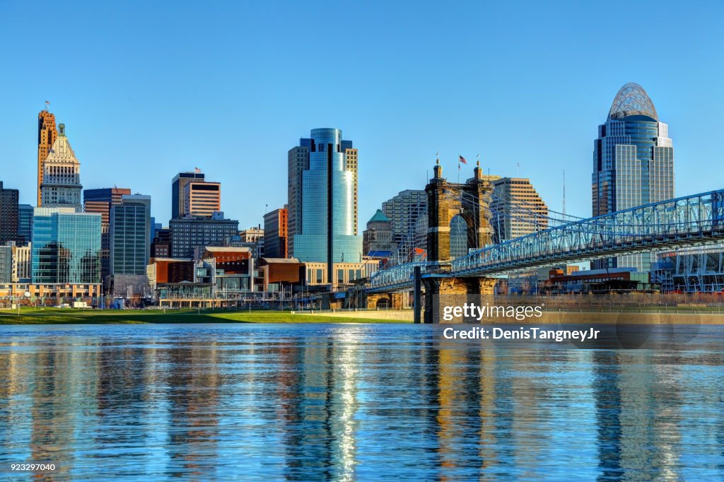 Downtown Cincinnati Ohio Skyline