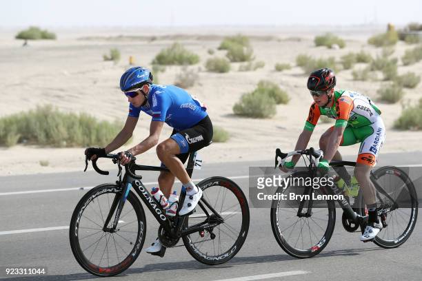 4th Abu Dhabi Tour 2018 / Stage 3 Sergey Firsanov of Rusia / Marco Maronese of Italy / Abu Dhabi - Abu Dhabi / Nation Towers Stage / Ride to Abu...