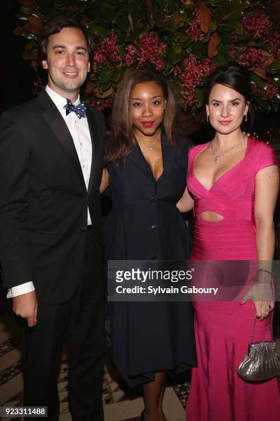 Cody Kittle, Arielle Patrick and Alexandra Porter attend Museum of the City of New York Winter Ball on February 22, 2018 in New York City.