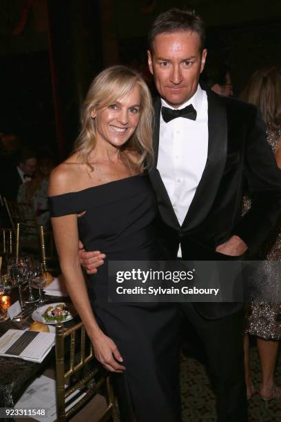 Leslie Brille and John Bond attend Museum of the City of New York Winter Ball on February 22, 2018 in New York City.